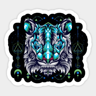 tiger space Sticker